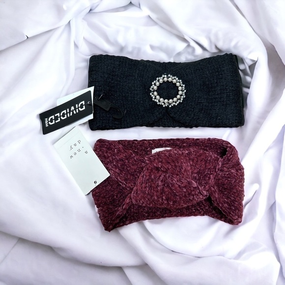 2/$30 H&M A New Day Target Winter Headband Set Of 2 Bundle Hair Winter Accessory - Picture 1 of 7